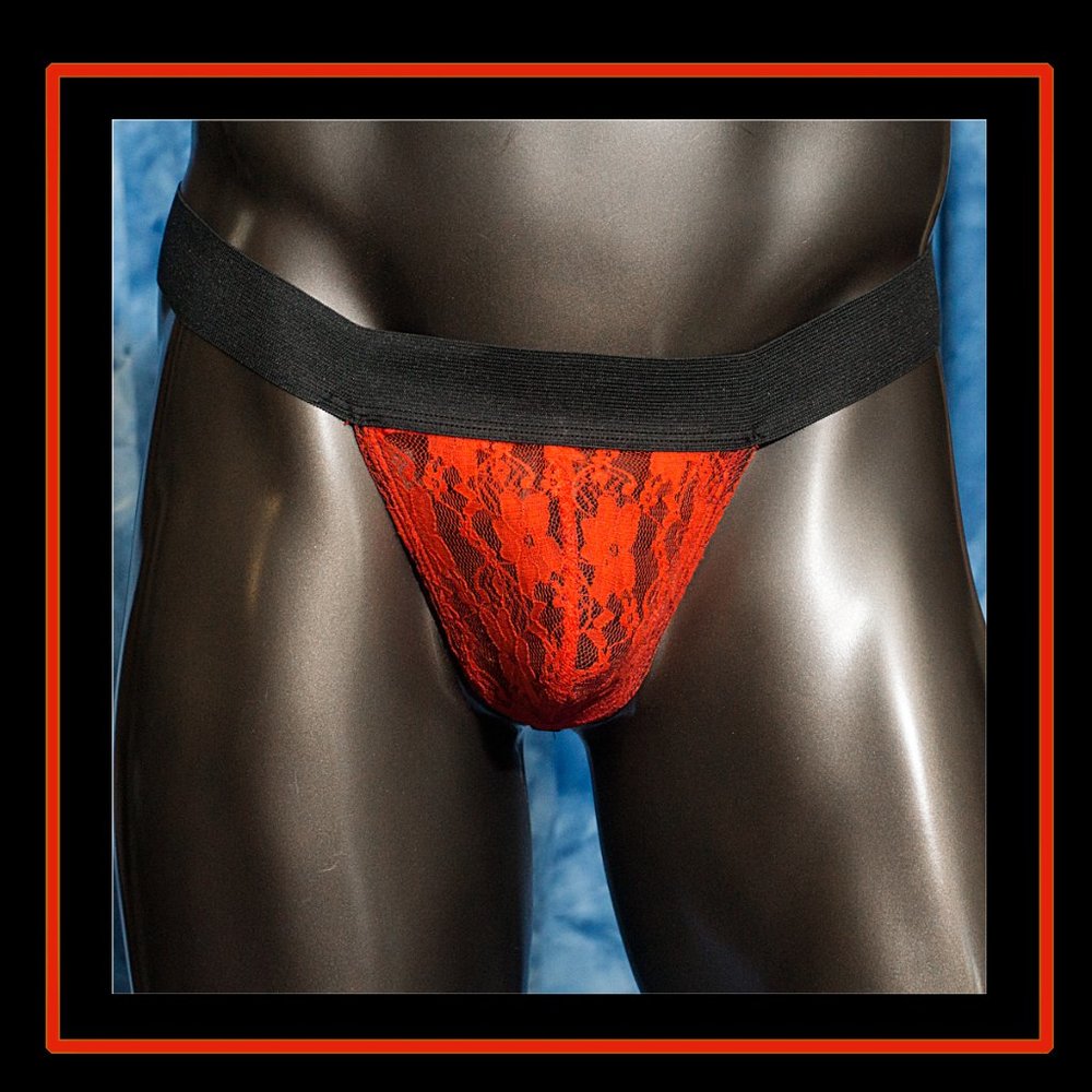 Mens RED Gstring Handmade